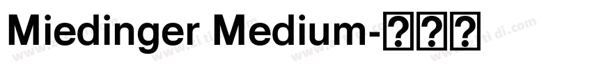 Miedinger Medium字体转换